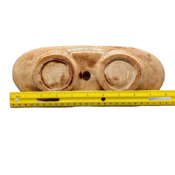 Mushroom Ceramic Salt Pepper Condiment Carrier Holder Decor Vintage 1990 - Picture 5 of 10